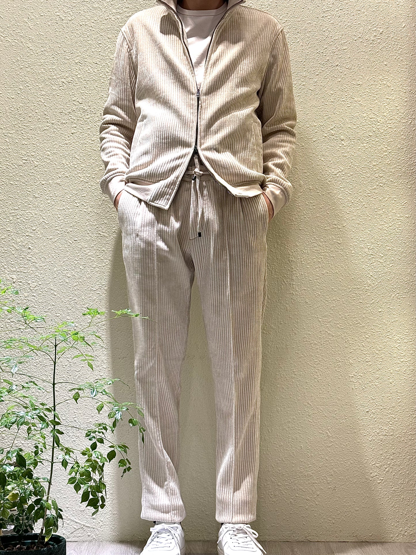 GBS MASACCIO/R1 Stretch Corduroy A576 White