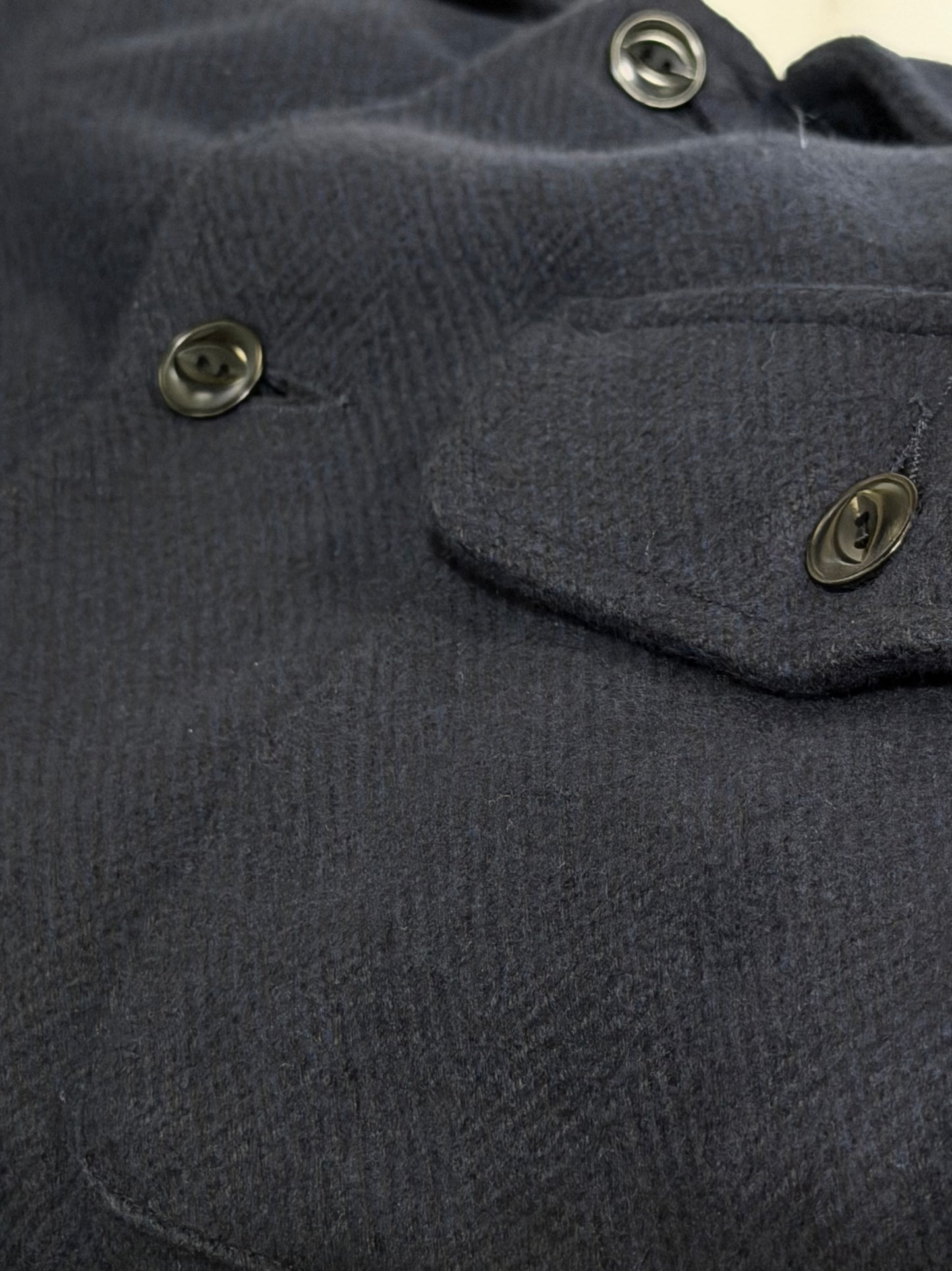 MERZB SHIRT06BL Organic Cotton Blanket Loose Fit Shirt 9,7oz Night Blue