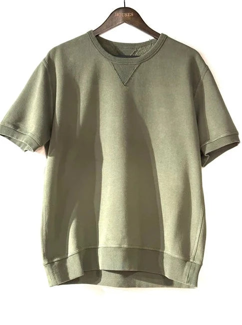 FTA Ohio Cotton Round Neck Sweater Olive