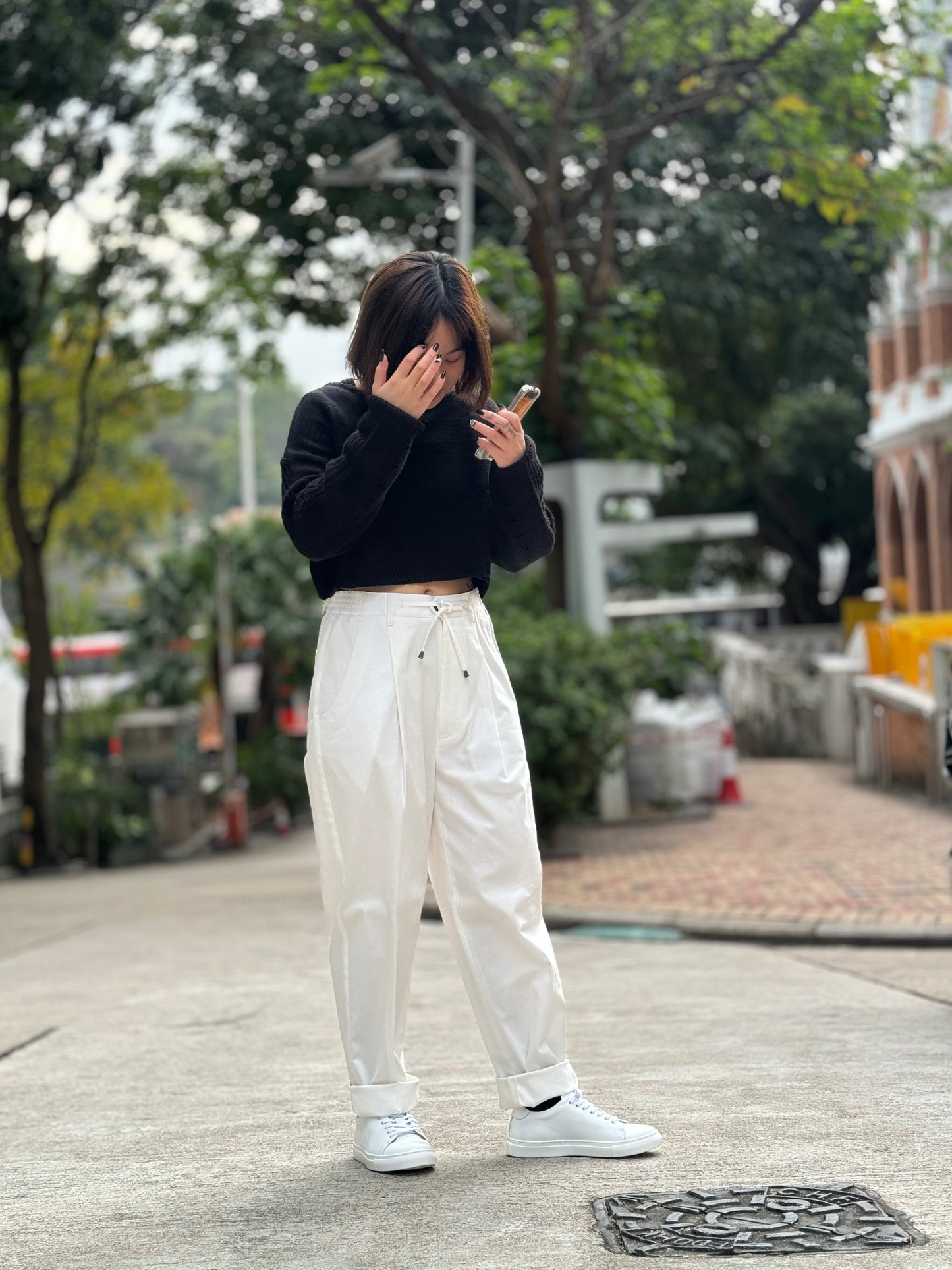 GBS MODERN BOY Trousers A3571 White