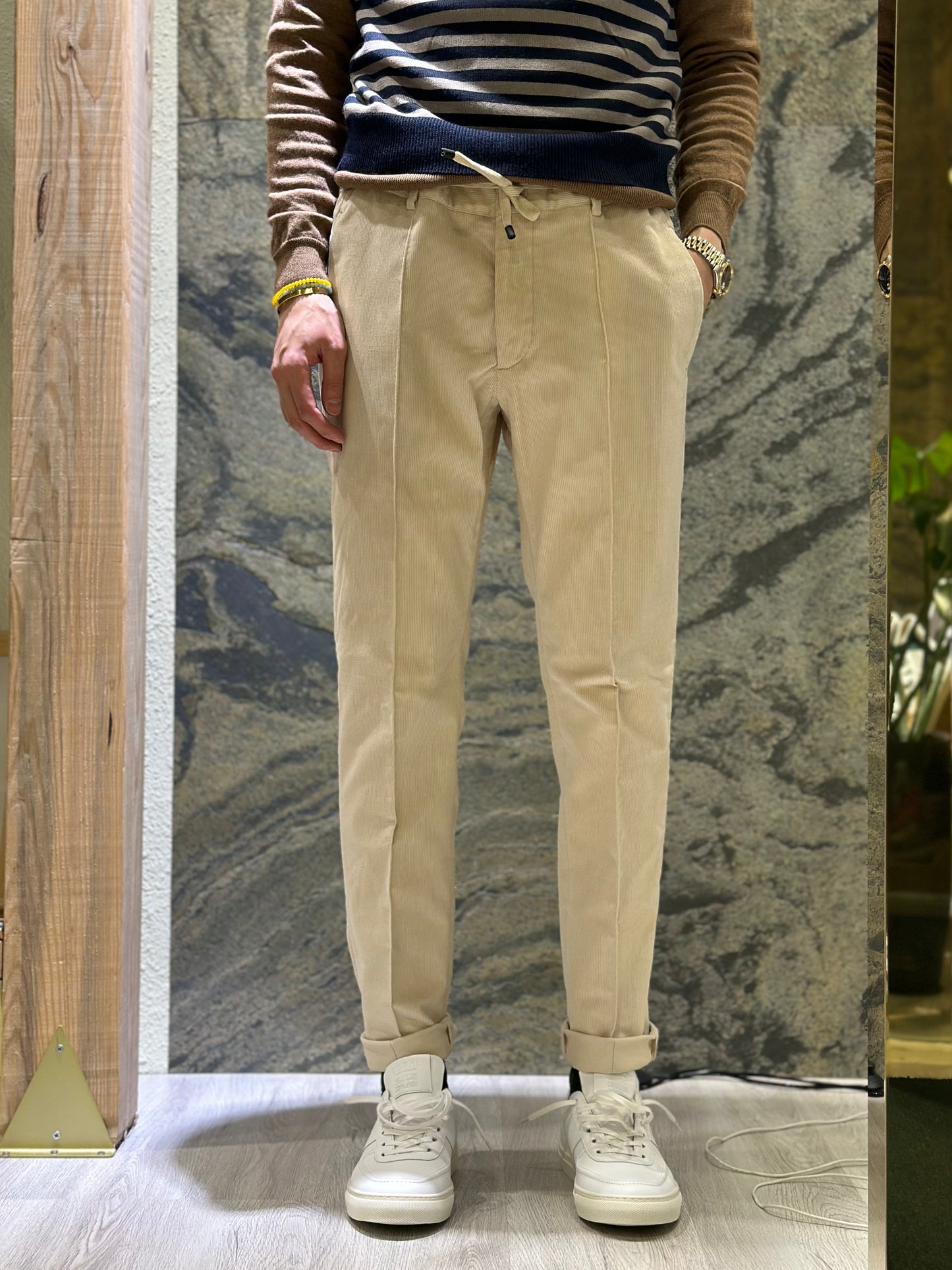 GBS MASACCIO/M1 Chino Corduroy A5656 Off White