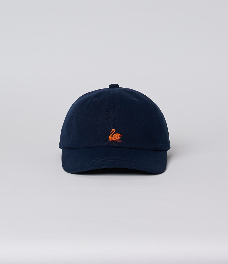 MZB CAP01 Swan Logo Organic Cotton Cap Night Blue