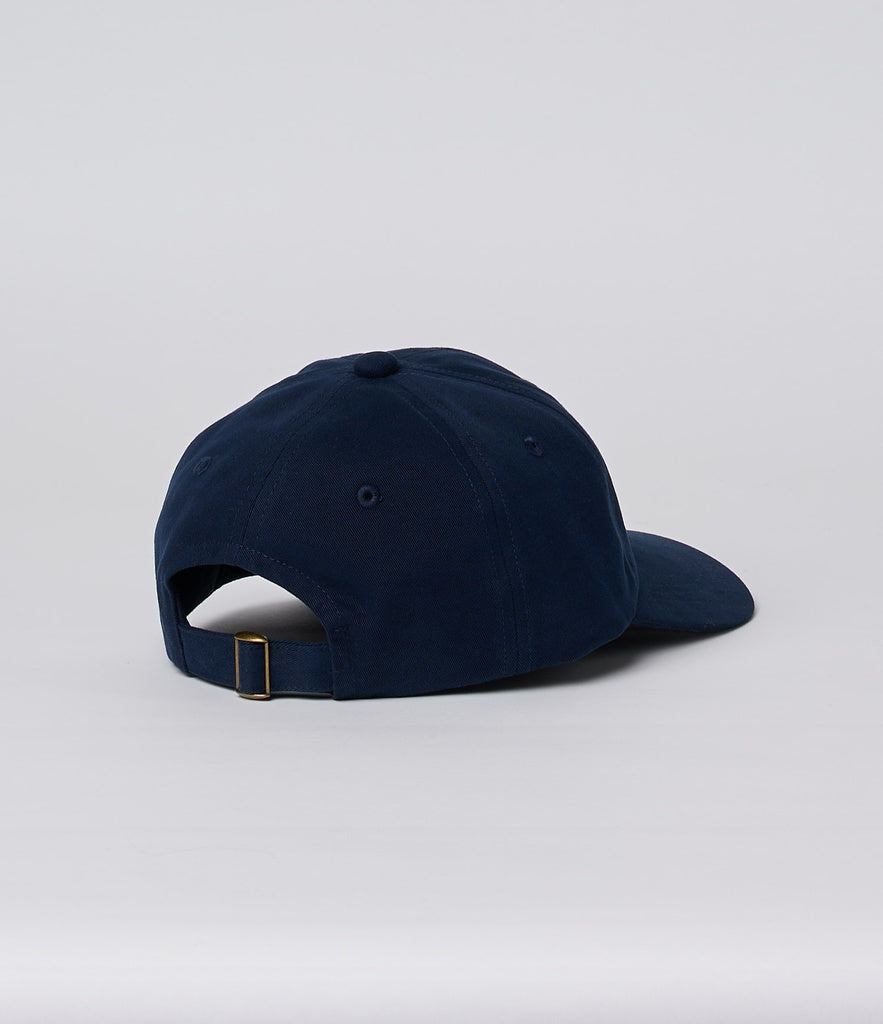 MZB CAP01 Swan Logo Organic Cotton Cap Night Blue