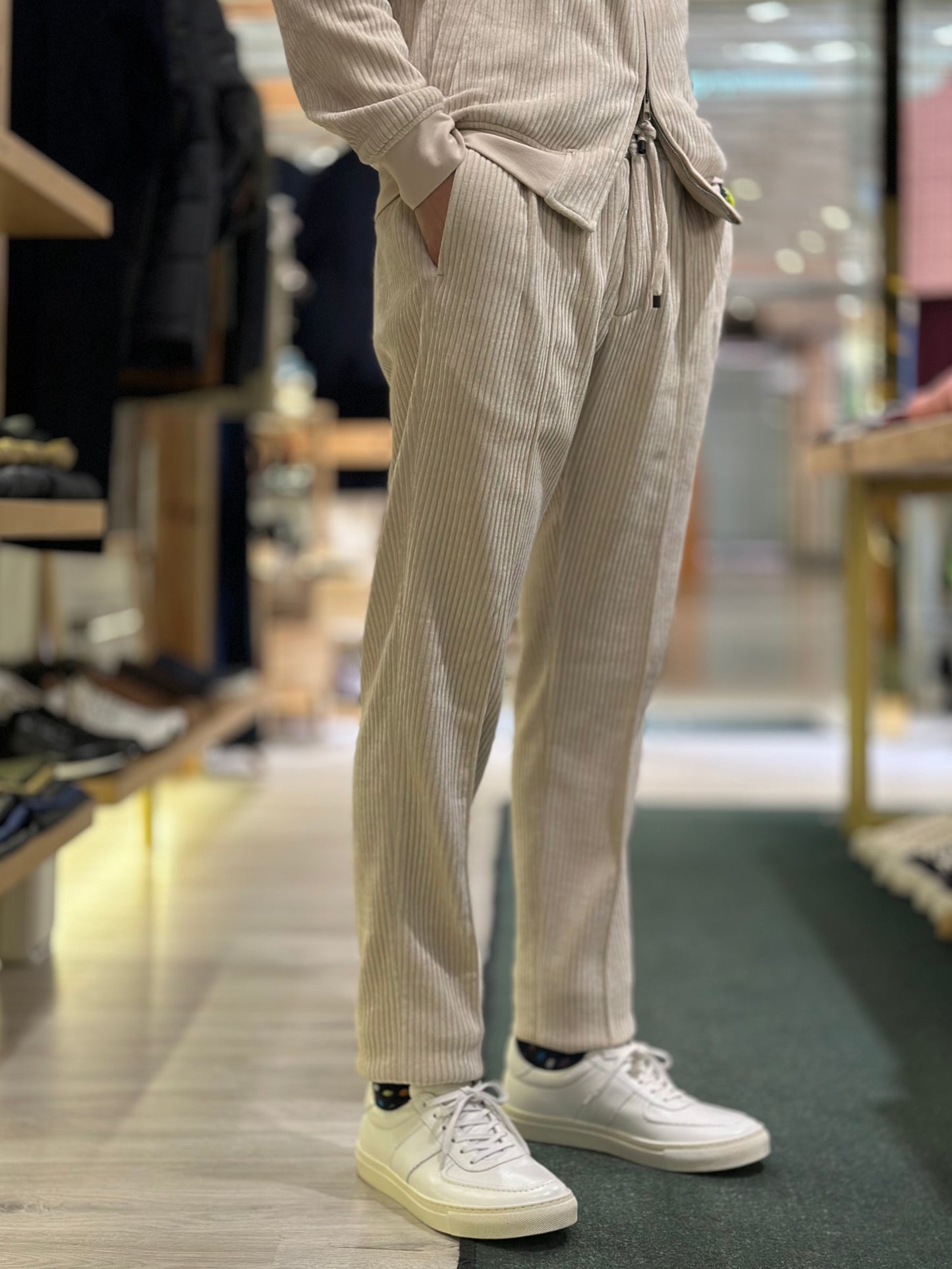 GBS MASACCIO/R1 Stretch Corduroy A576 White