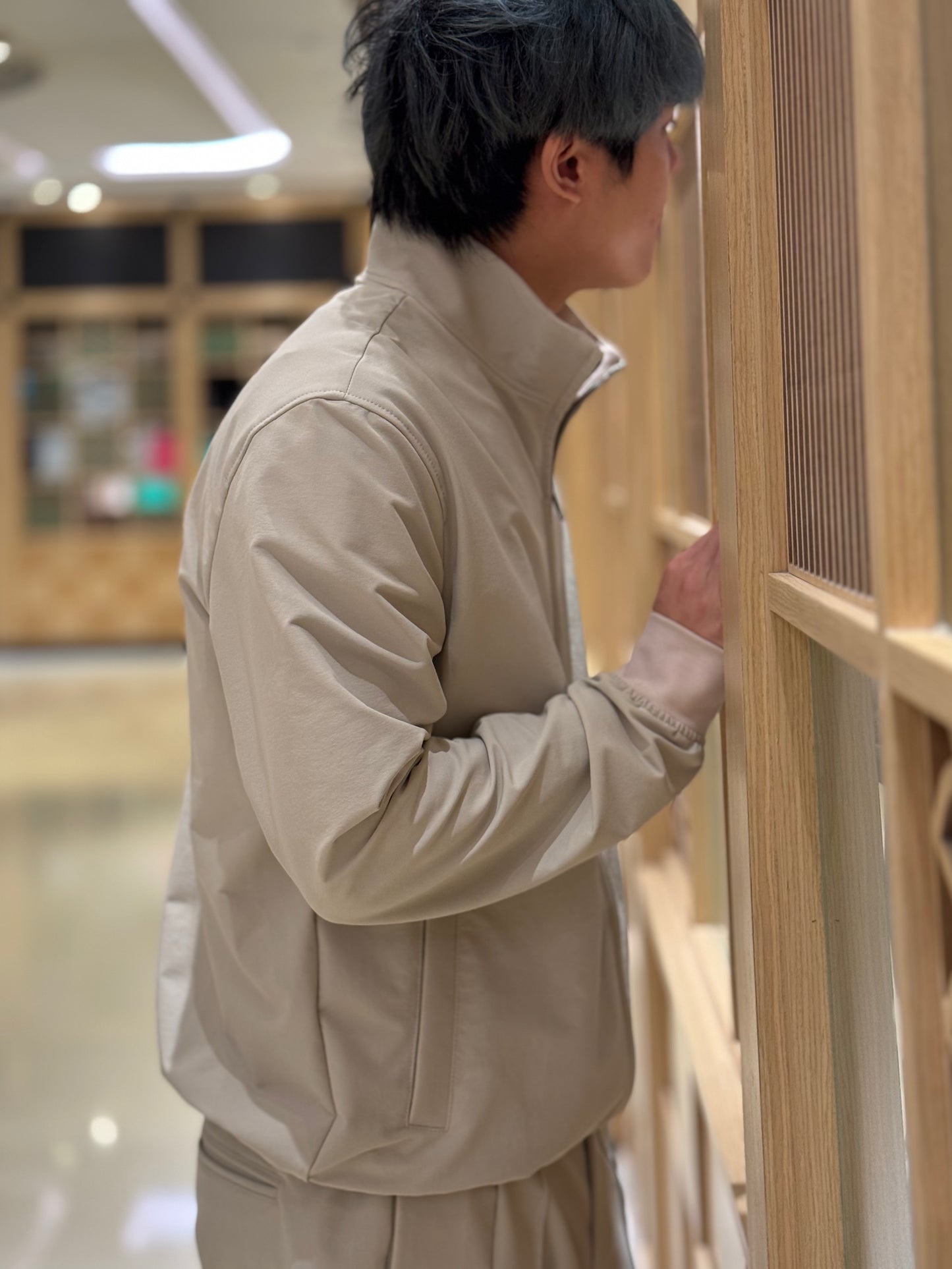 GBS PUCCINO Stand Collar Jacket A5773 Beige