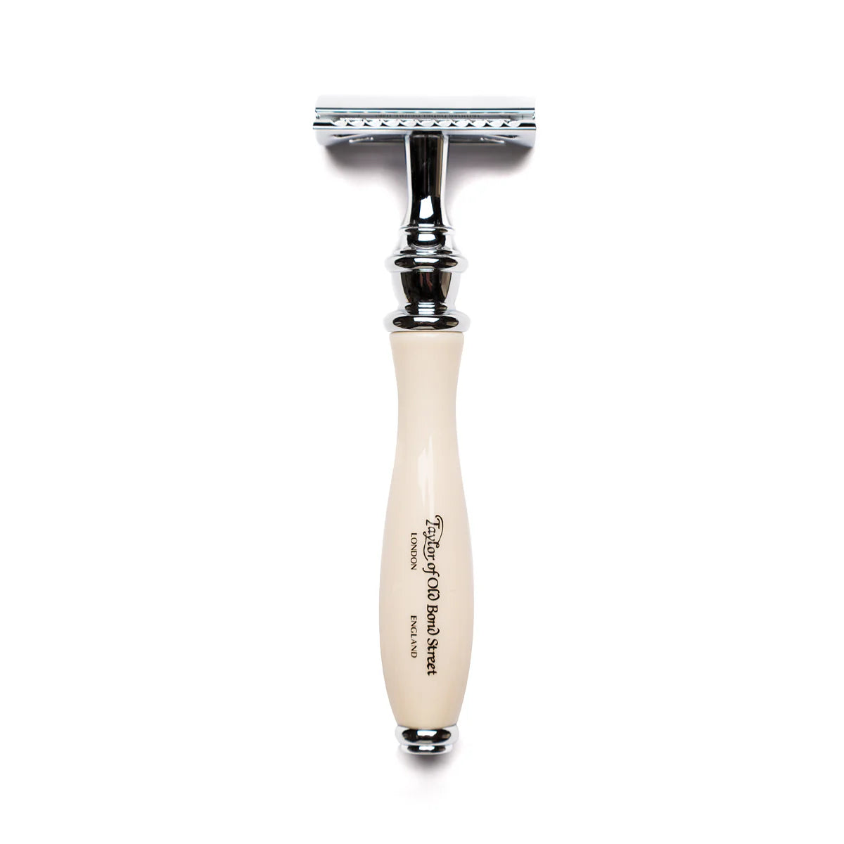 TYR Victorian Safety Razor with Imitation Ivory Handle