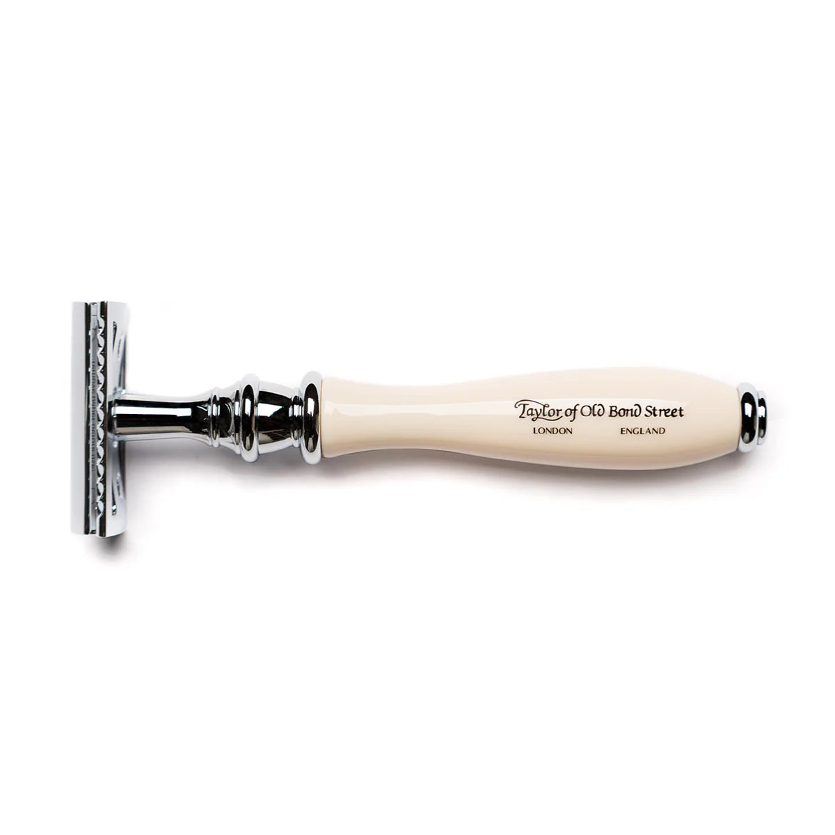 TYR Victorian Safety Razor with Imitation Ivory Handle