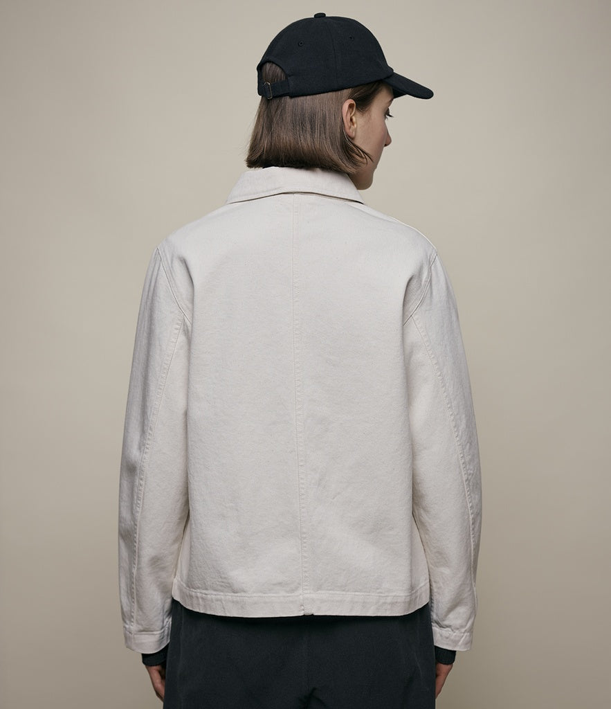 MERZB JKT08 Organic Cotton Twill Cropped Fit Jacket Nature