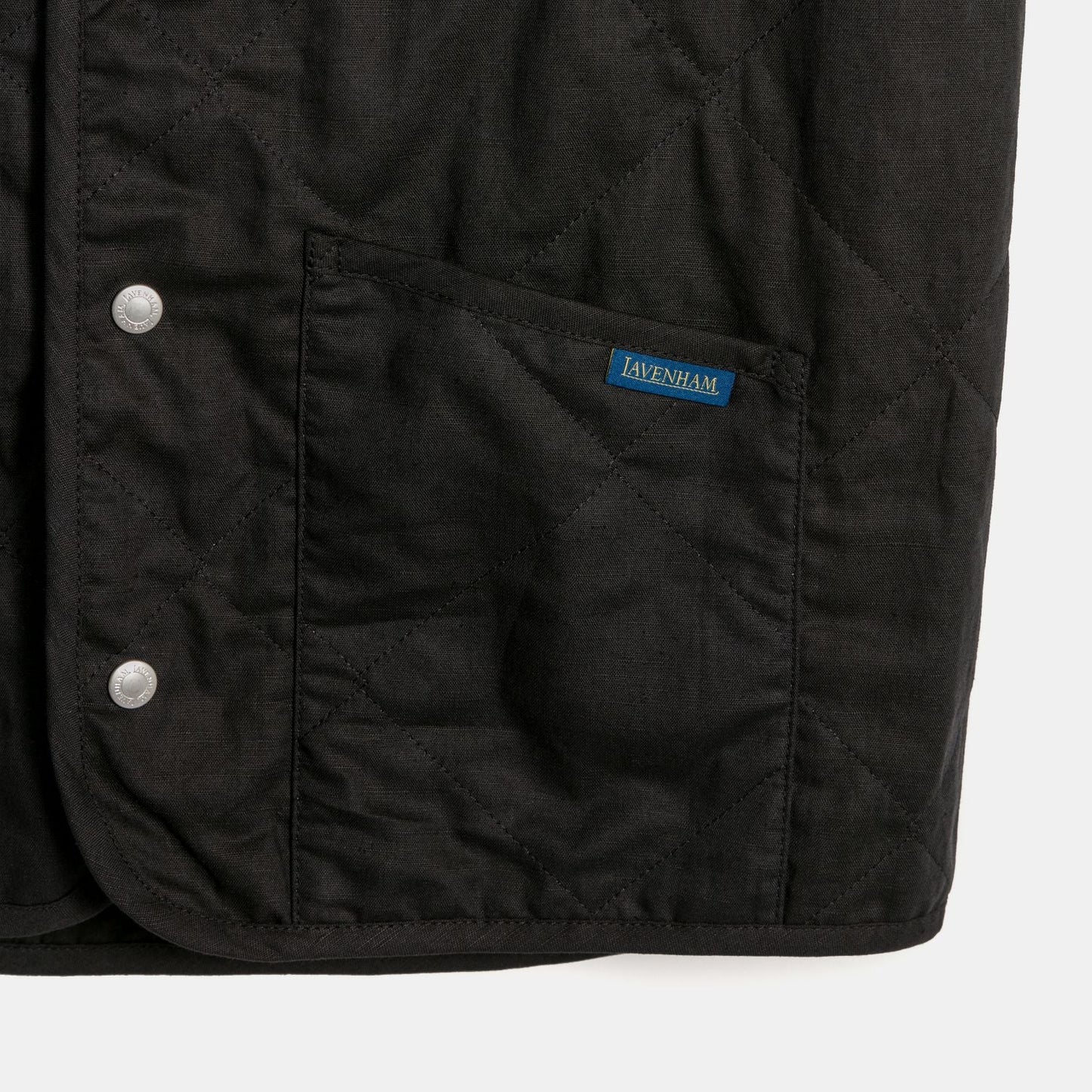LVH Linen Cotton THORNHAM Unwadded Onyx