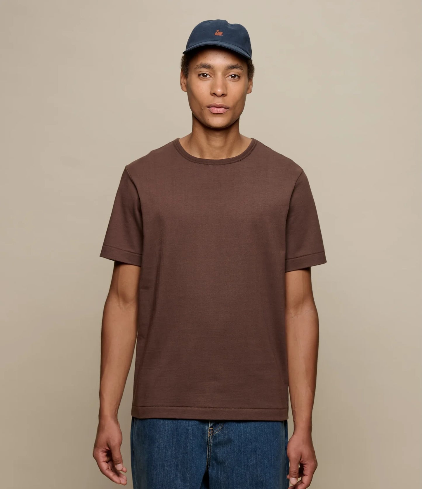 MERZB 2M15 Vintage Machine Classic Fit T-Shirt Chocolate