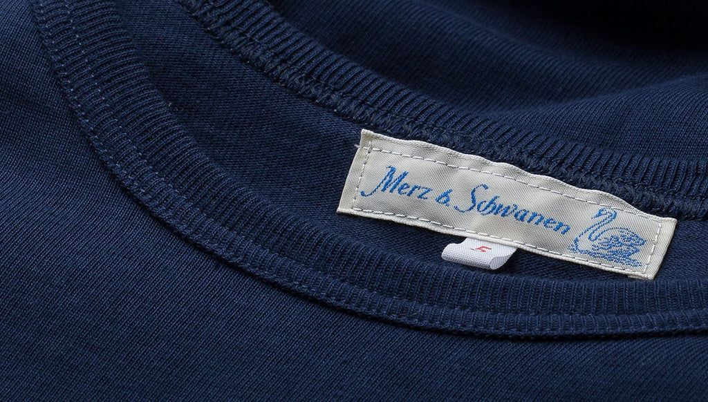 MZB Men's 1950s T-shirt Ink Blue
