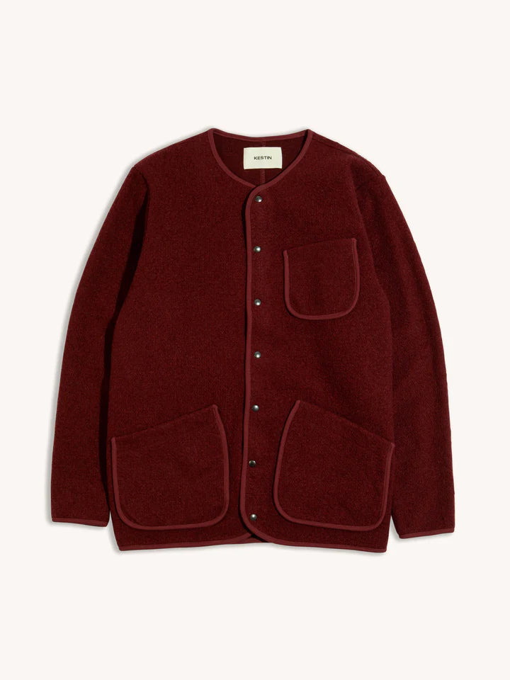 KHE Neist Fleece Overshirt Burgundy