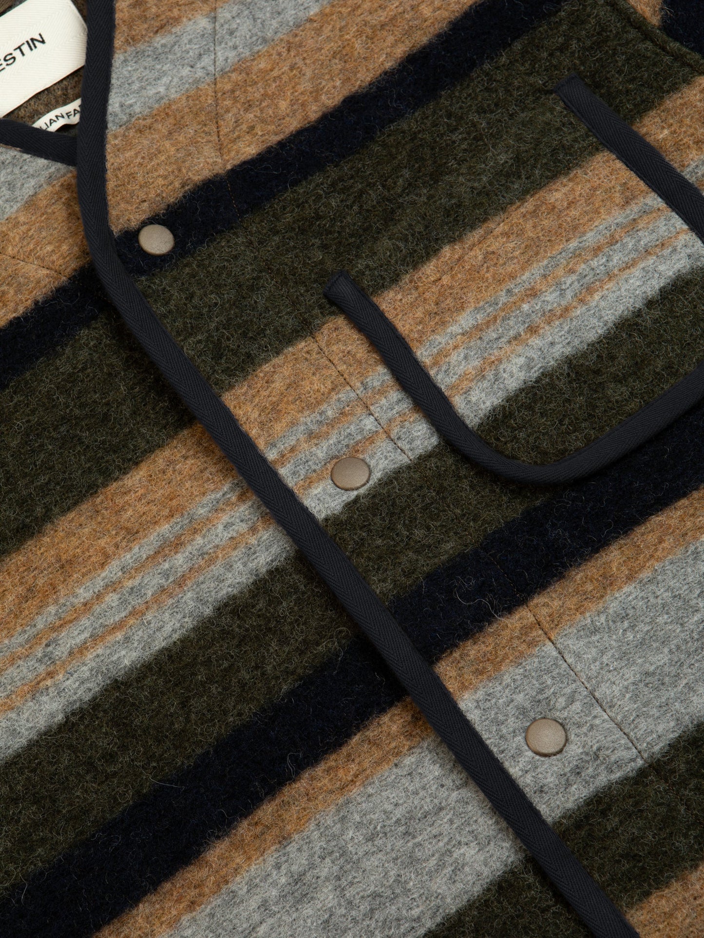 KHE Neist Cardigan Striped Wool Blend
