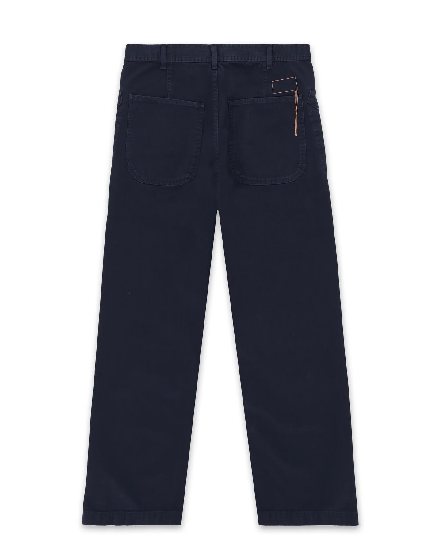 FTA NEMO Herringbone Cotton Trousers Navy