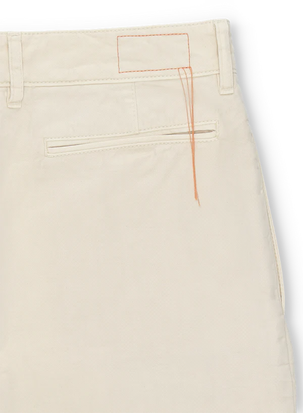 FTA NEW YORK Pleated Heavyweight Cotton Gabardine Off White