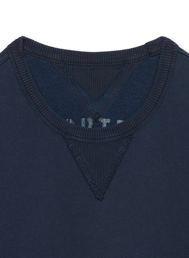 FTA Ohio Cotton Round Neck Sweater Blue