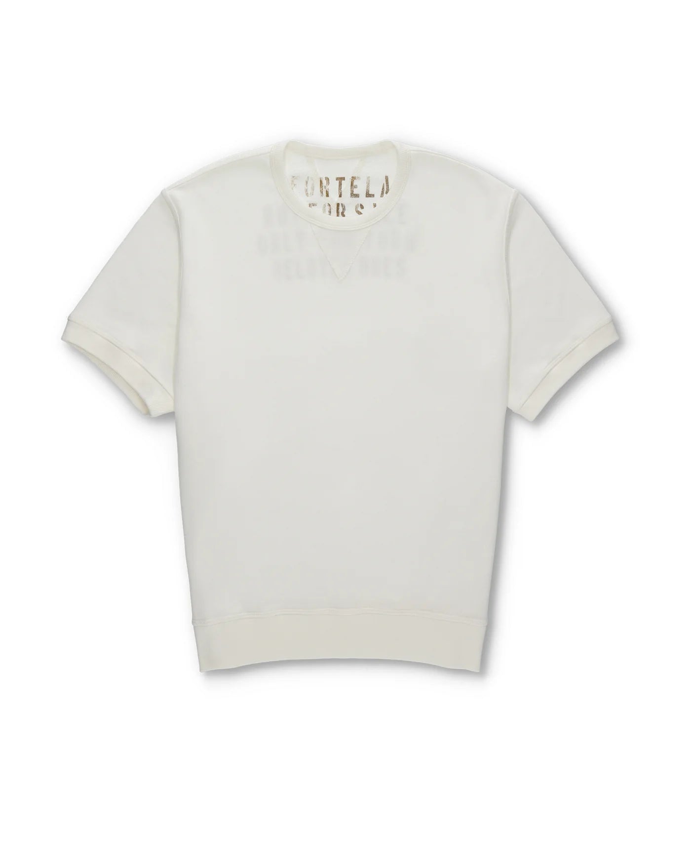 FTA OHIO Short Sleeves Sweatshirt Off White