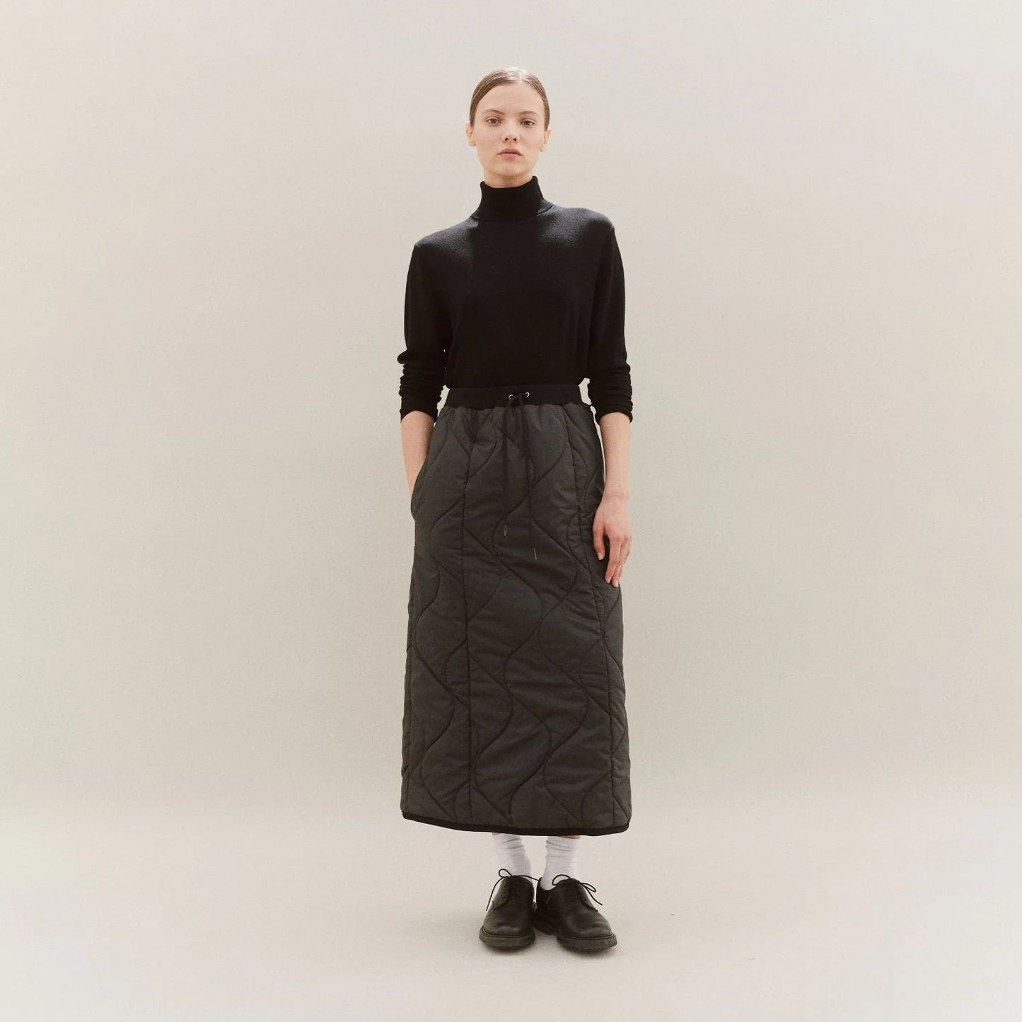 LVH Women's Quilted Skirt Black