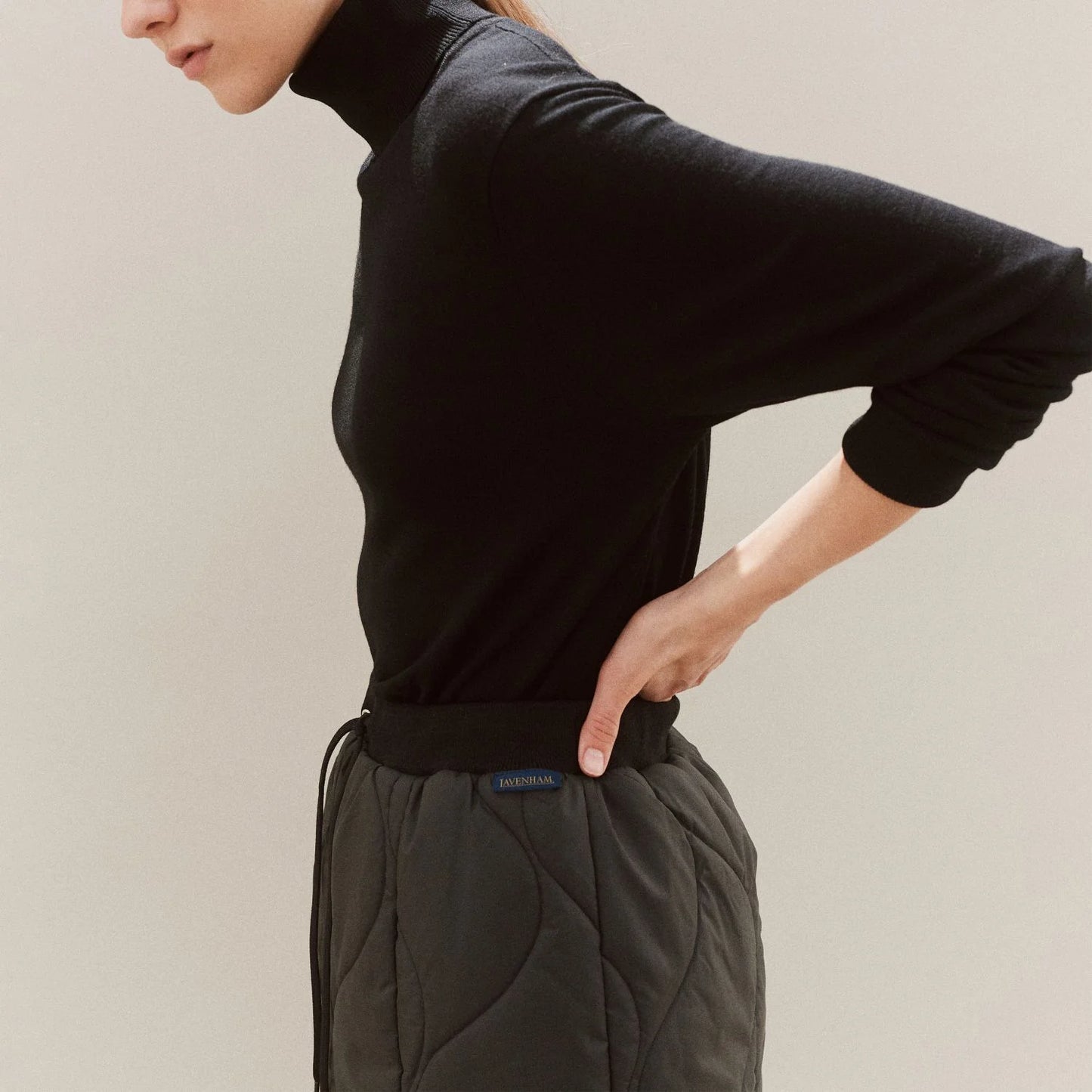 LVH Women's Quilted Skirt Black