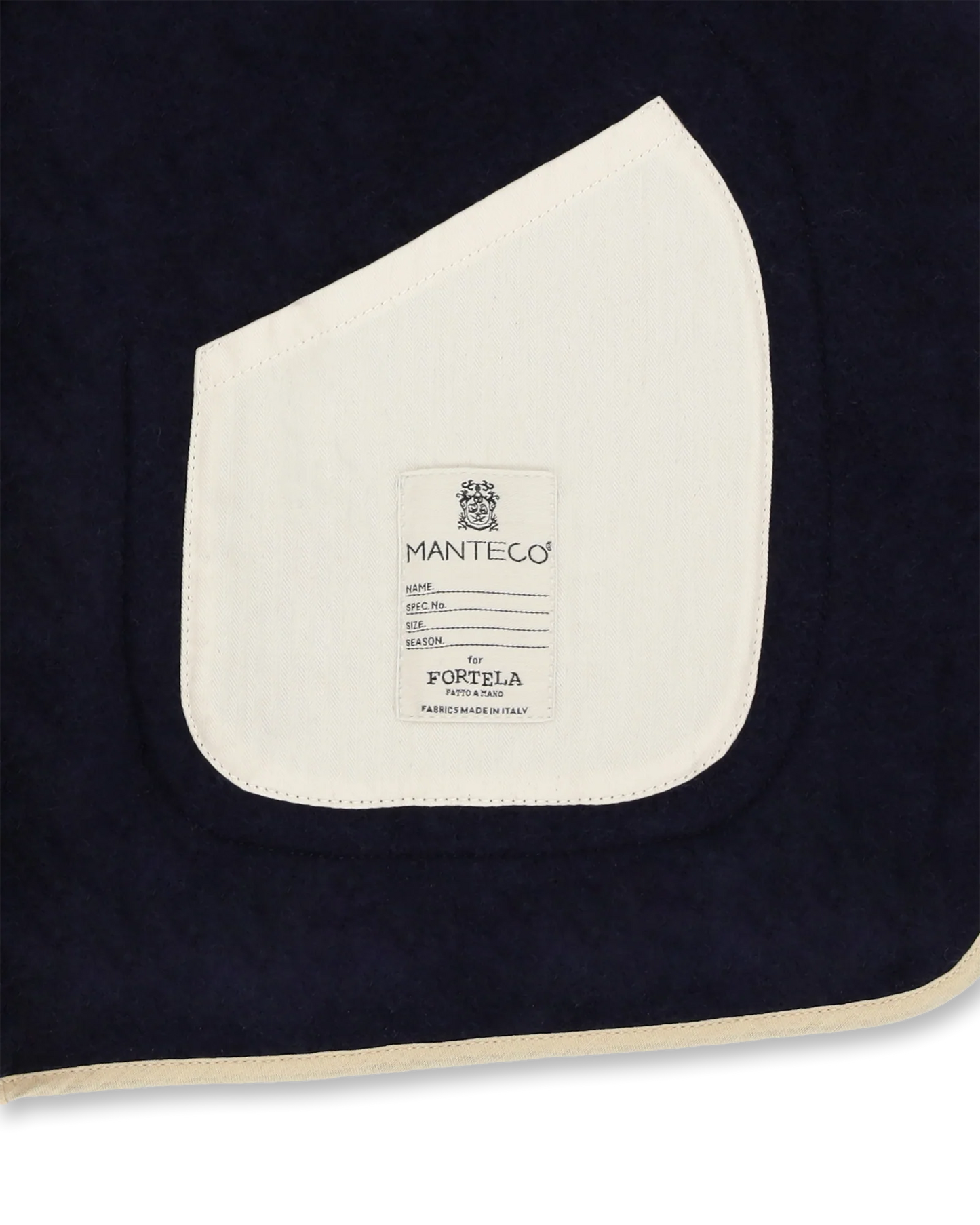 FTA SHERPA Wool Zipped Jacket Navy