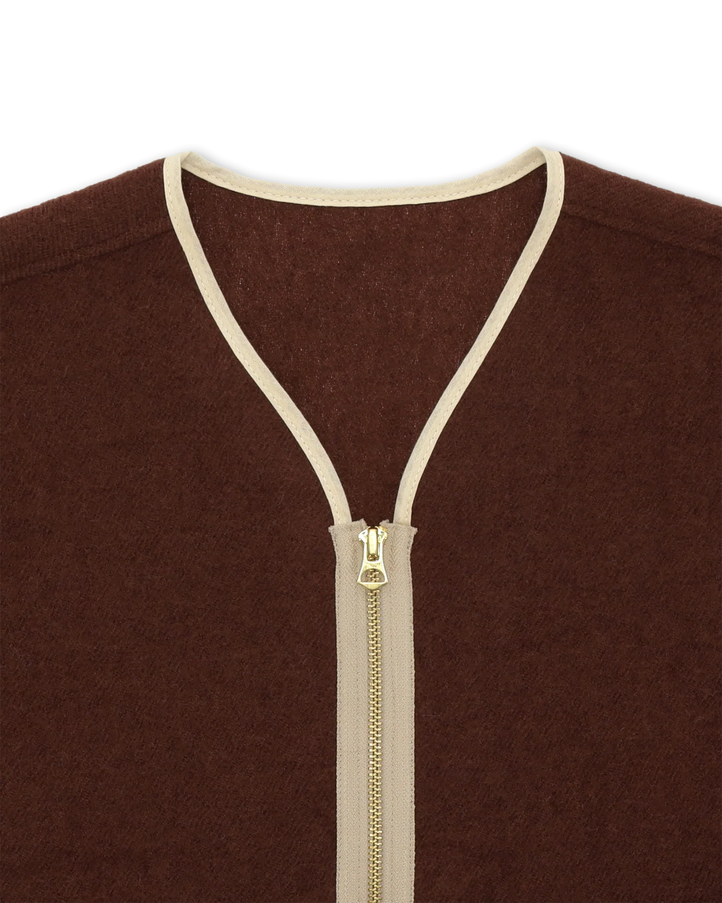 FTA SHERPA Wool Zipped Jacket Burgundy