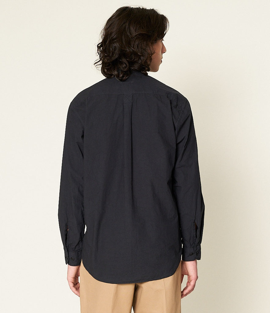 MZB UNISEX SHIRT01 Woven Cotton Relaxed Fit Shirt Charcoal