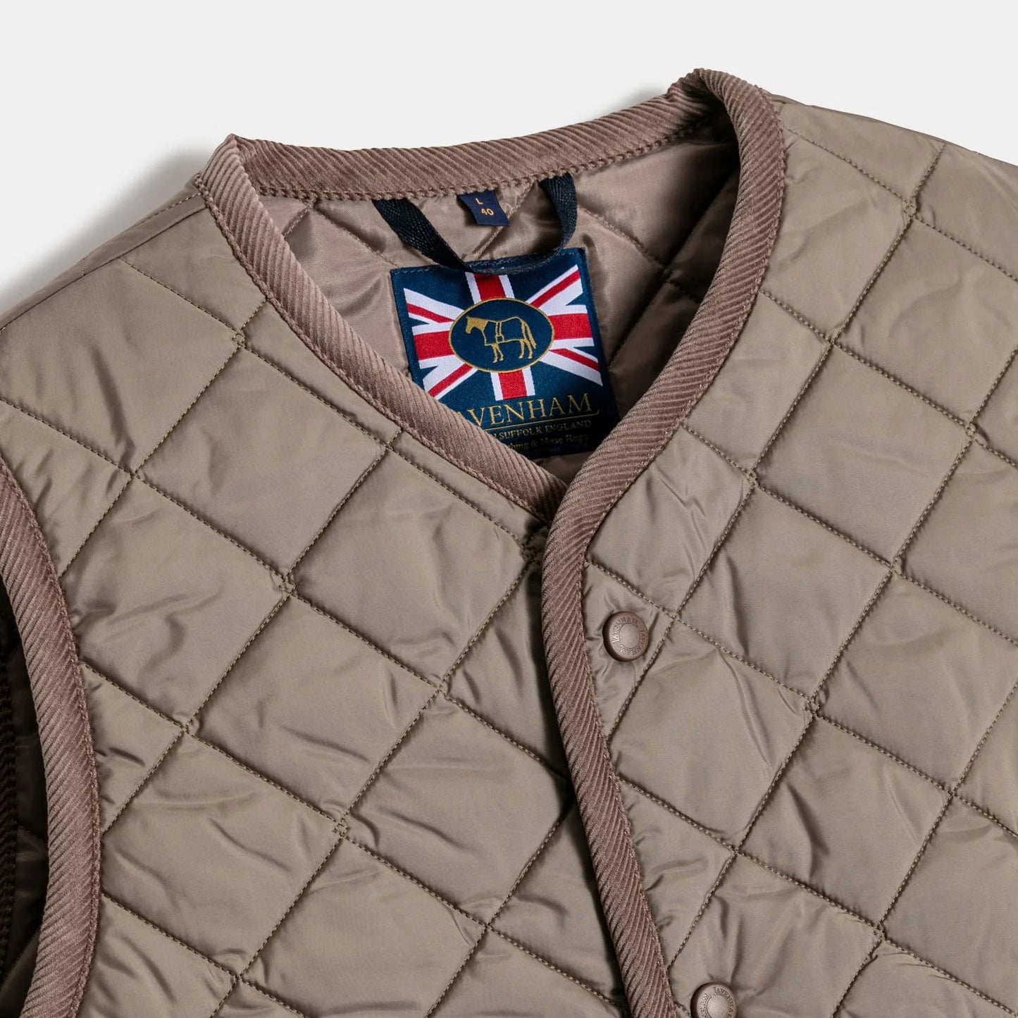 LVH THORNHAM Lavenster Quilted Gilet Cork