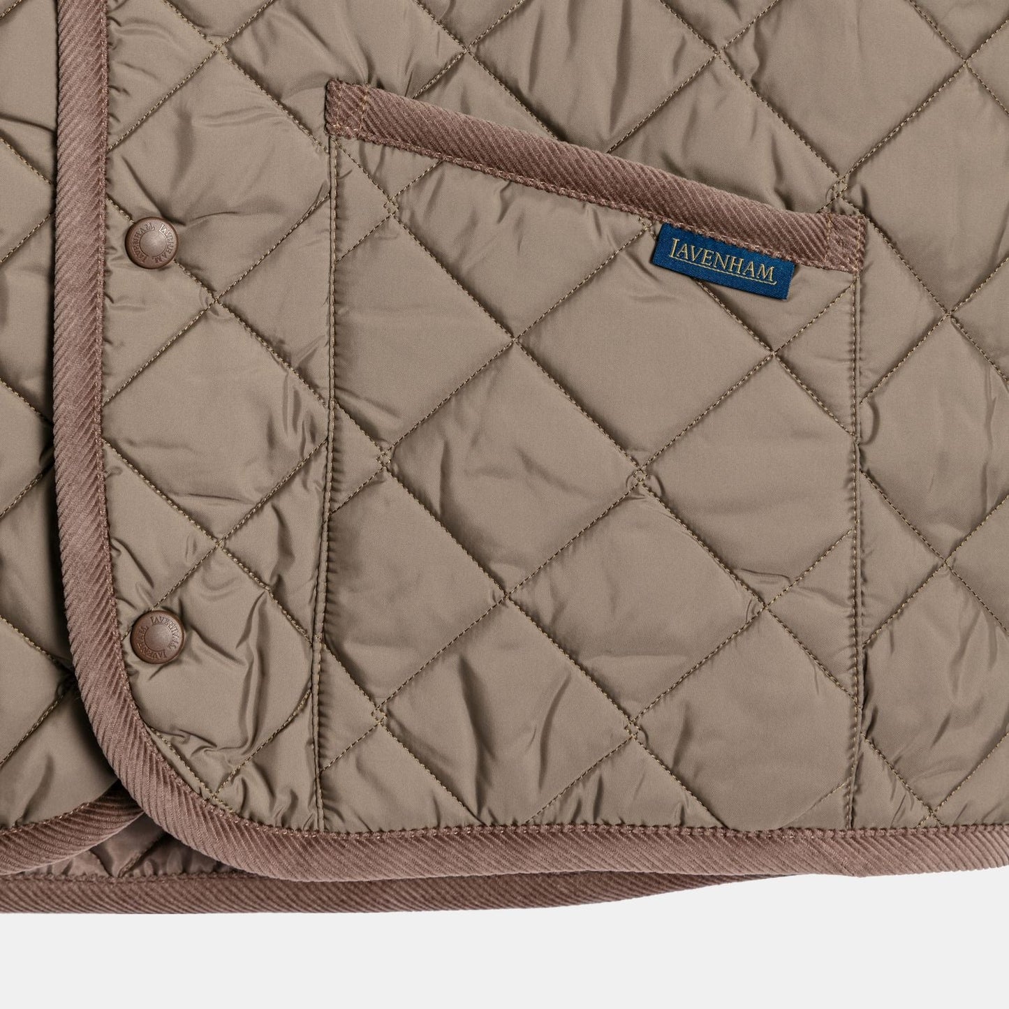 LVH THORNHAM Lavenster Quilted Gilet Cork