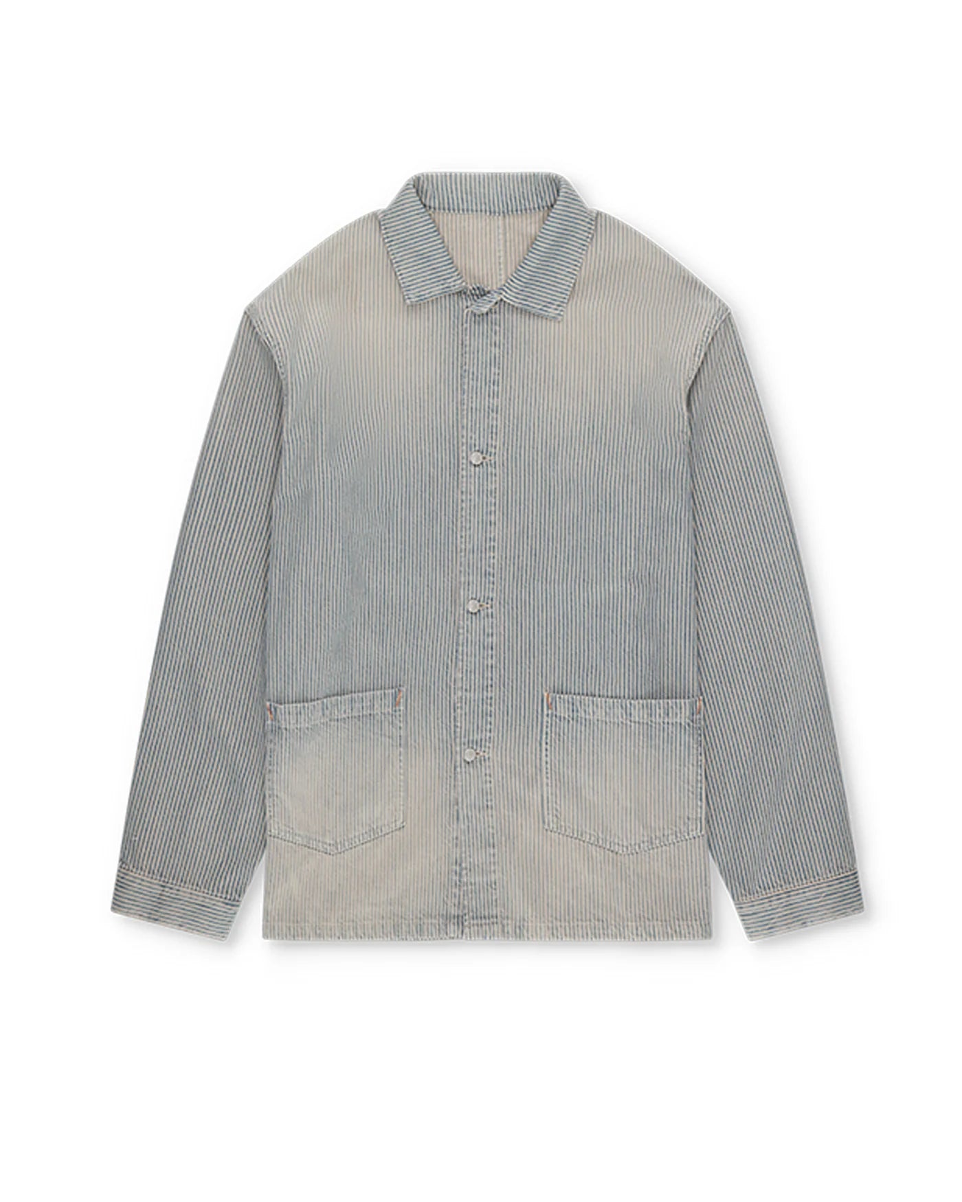 FTA UNDERMINER Berto Pinstripe Denim Overshirt