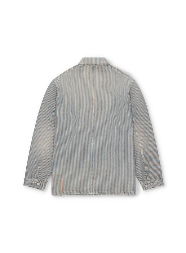 FTA UNDERMINER Berto Pinstripe Denim Overshirt