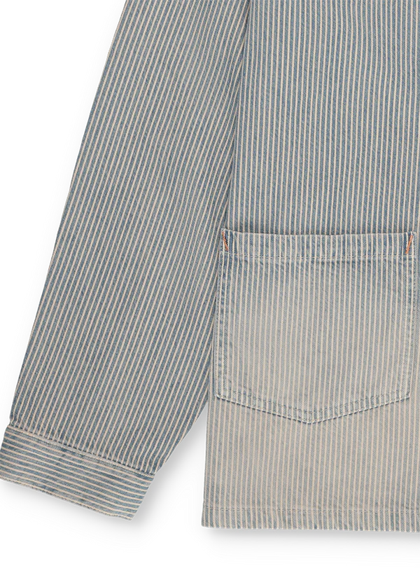 FTA UNDERMINER Berto Pinstripe Denim Overshirt