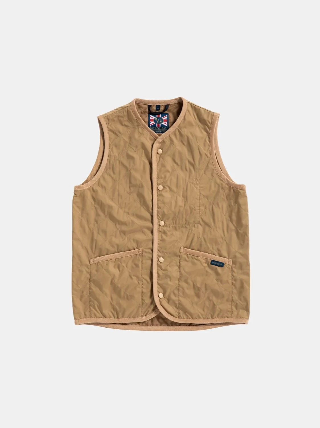LVH THORNHAM Unwadded Lavenster Gilet Ochre
