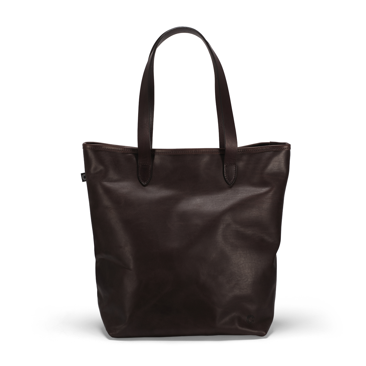 CRT Vintage Leather Tall Tote Bag