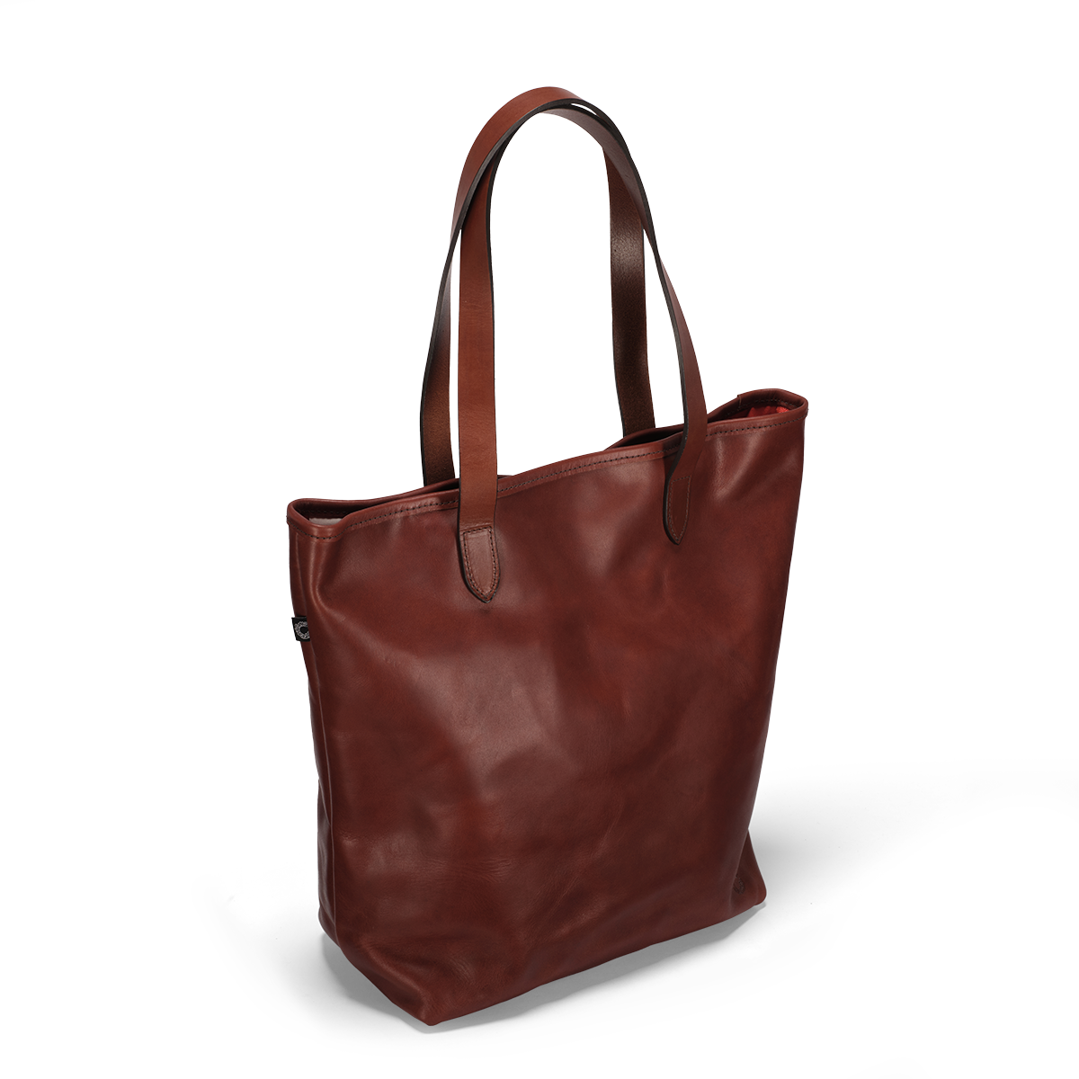 CRT Vintage Leather Tall Tote Bag