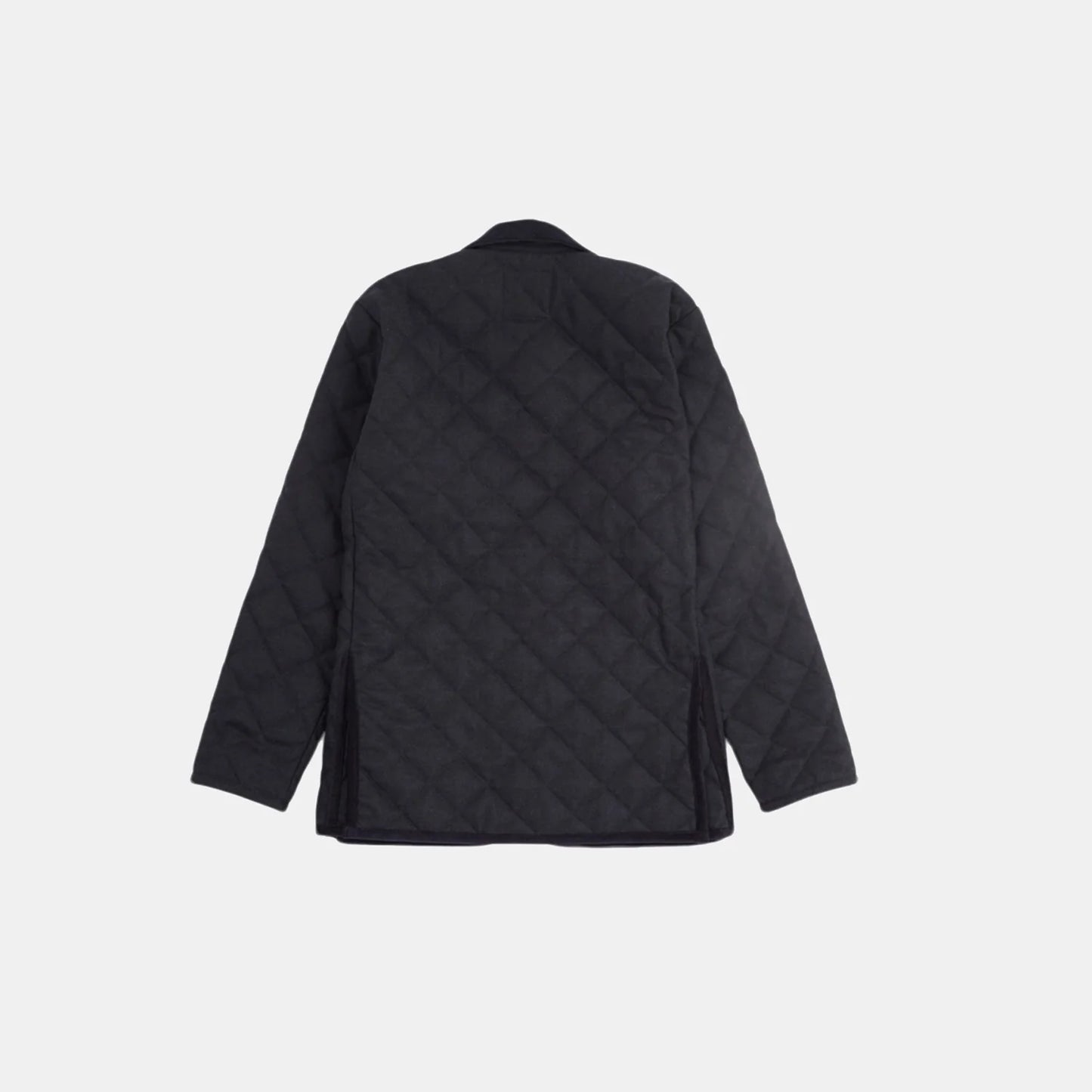 LVH DENHAM Wool Mix Quilted Jacket Charcoal