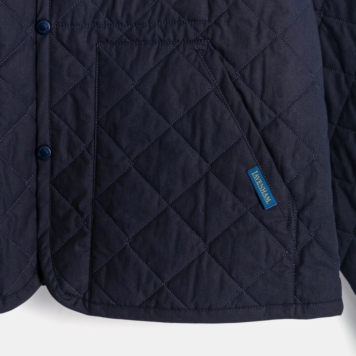 LVH Workwear Quilted Jacket Dark Indigo