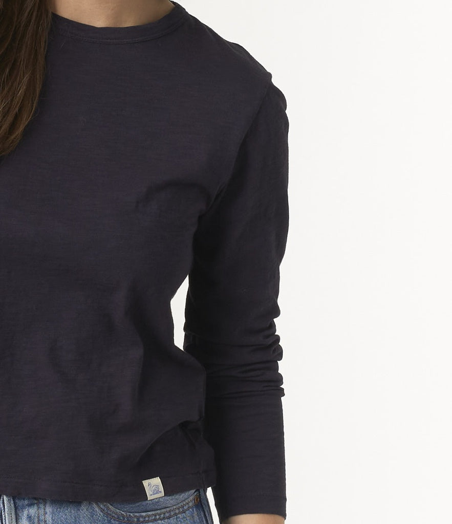 MZB Women’S WSLS21 Pima Cotton Longsleeve, 3.8oz Deep Black