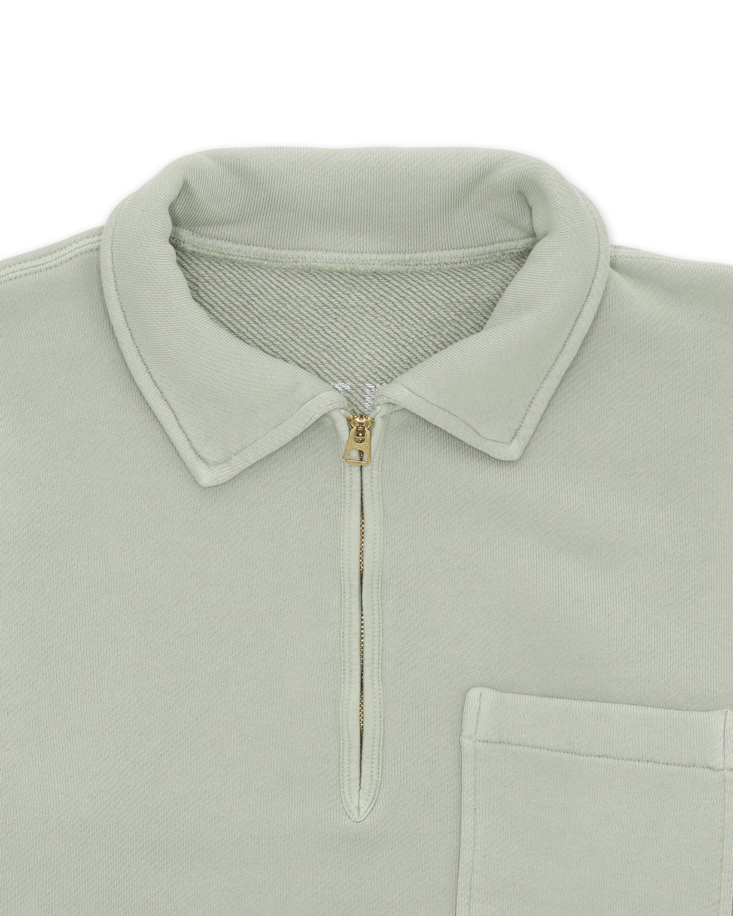 FTA YALEPM Long Sleeves Half Zip Sweatshirt Agave