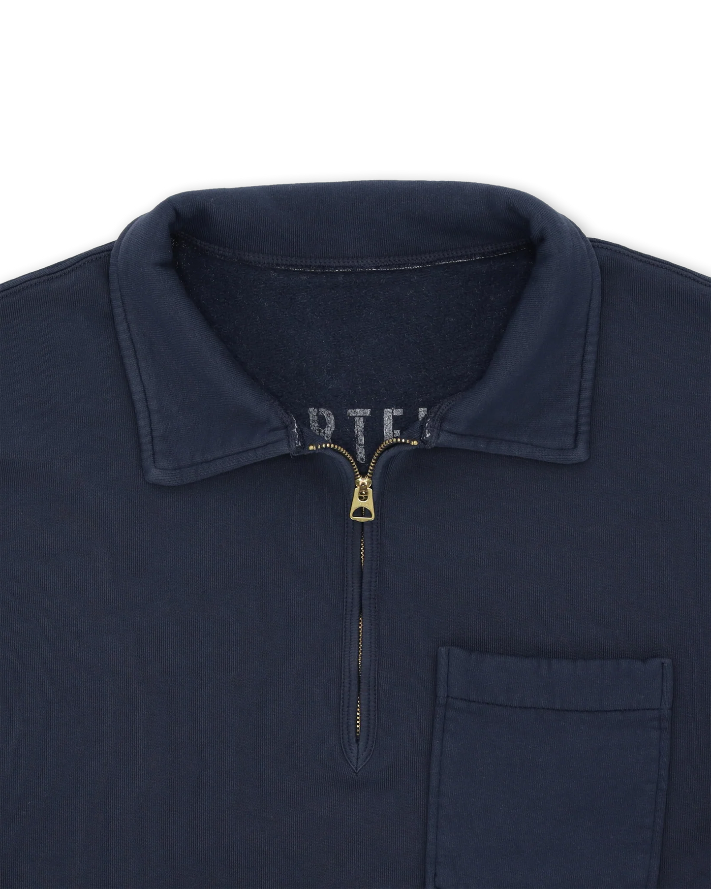 FTA YALEPM Long Sleeves Half Zip Sweatshirt Indigo