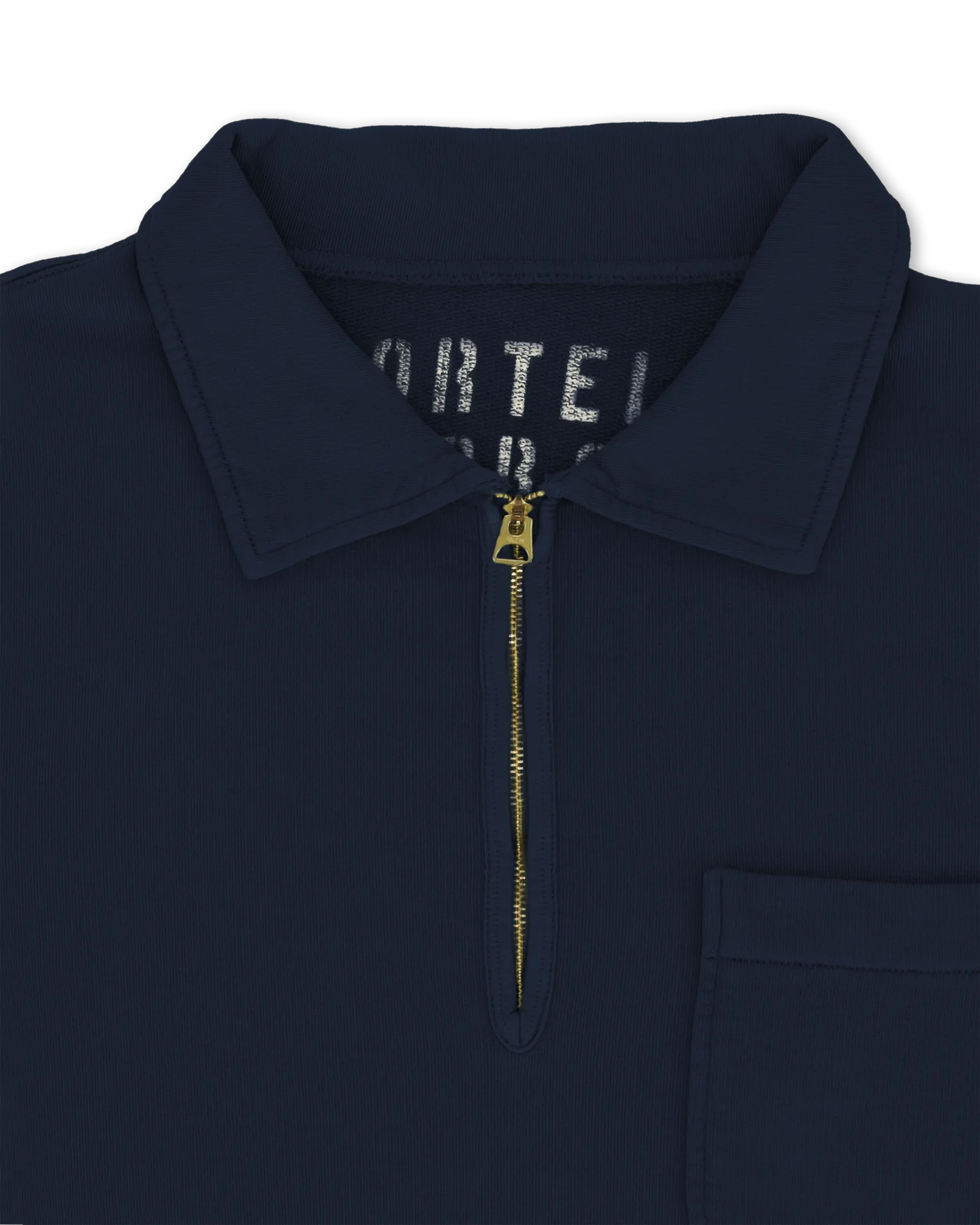 FTA YALEPM Short Sleeves Half Zip Sweatshirt Navy