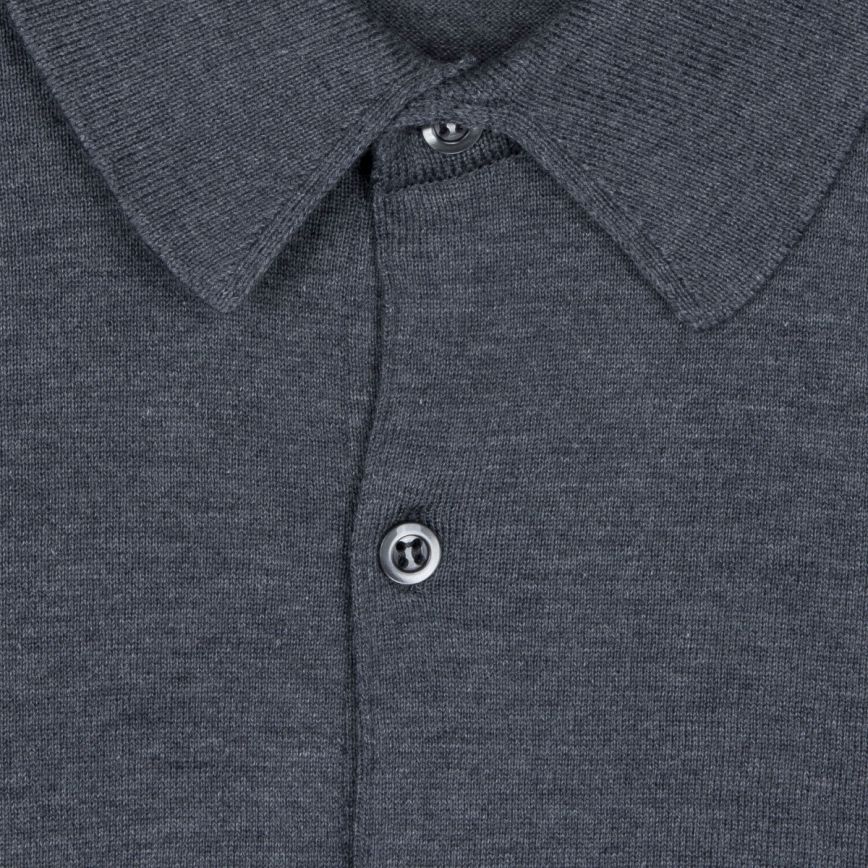 JSY ADRIAN Men Sea Island Cotton Shirt Charcoal
