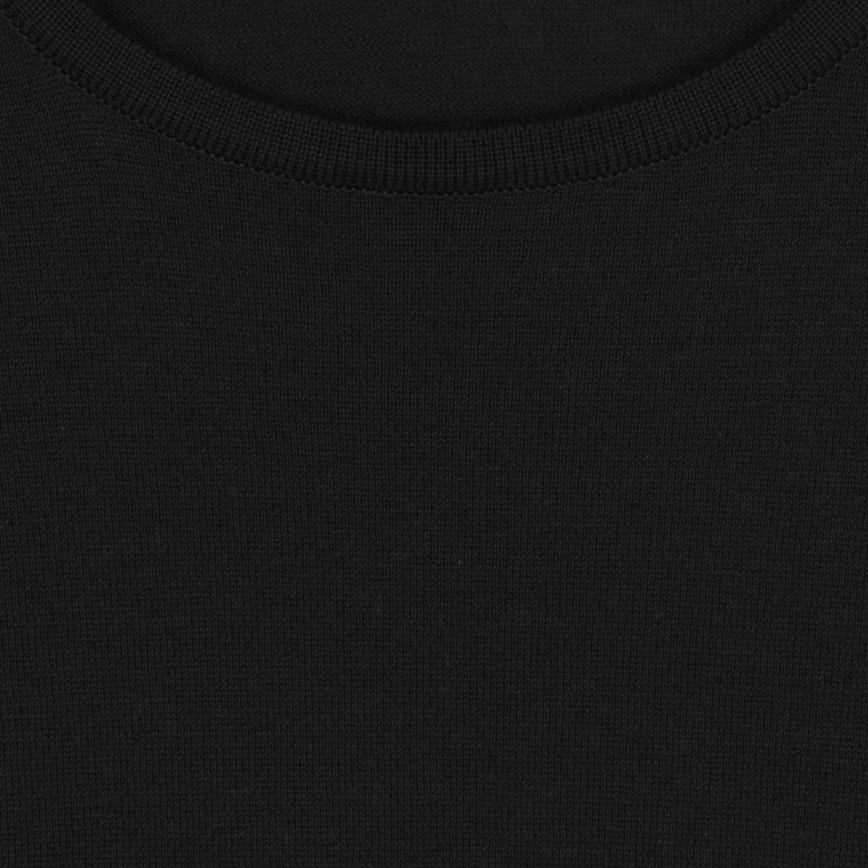 JSY BELDEN Men Sea Island Cotton T-Shirt CN SS Black