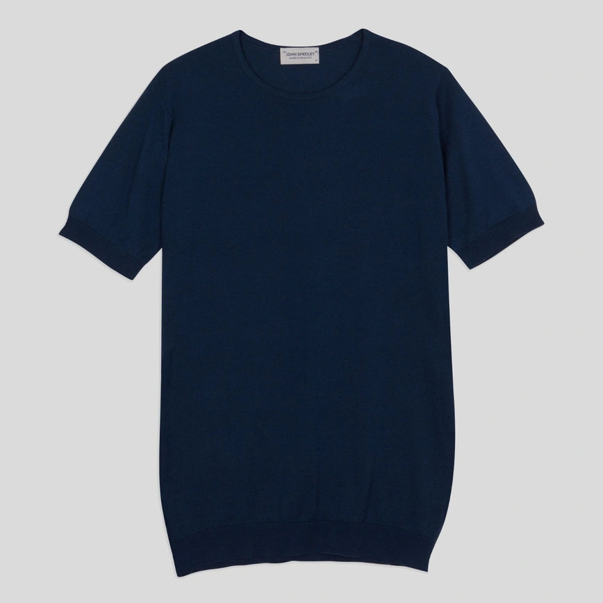 JSY BELDEN Men Sea Island Cotton T-Shirt CN SS Indigo