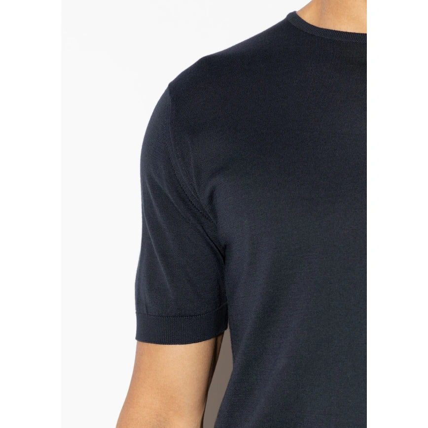JSY BELDEN Men Sea Island Cotton T-Shirt Navy