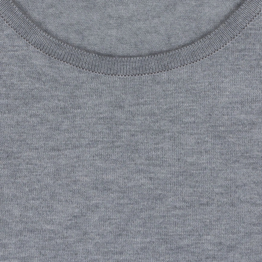 JSY BELDEN Men Sea Island Cotton T-Shirt Silver