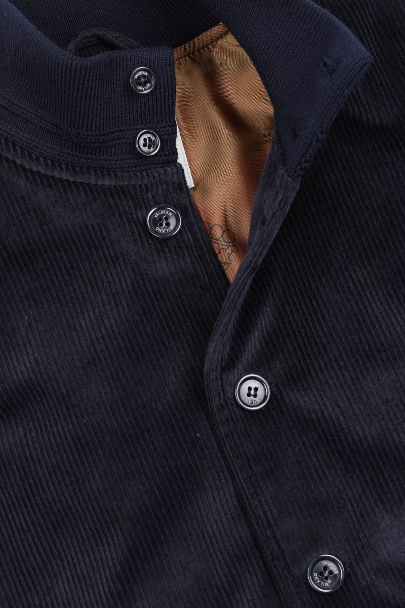 VSR Stretch Cotton Corduory Valstarino Bomber Jacket 9608 Navy