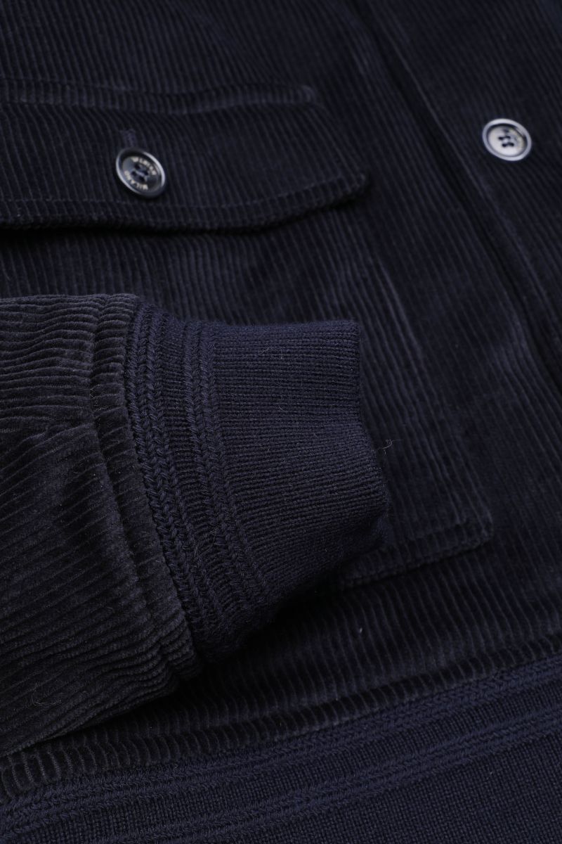 VSR Stretch Cotton Corduory Valstarino Bomber Jacket 9608 Navy