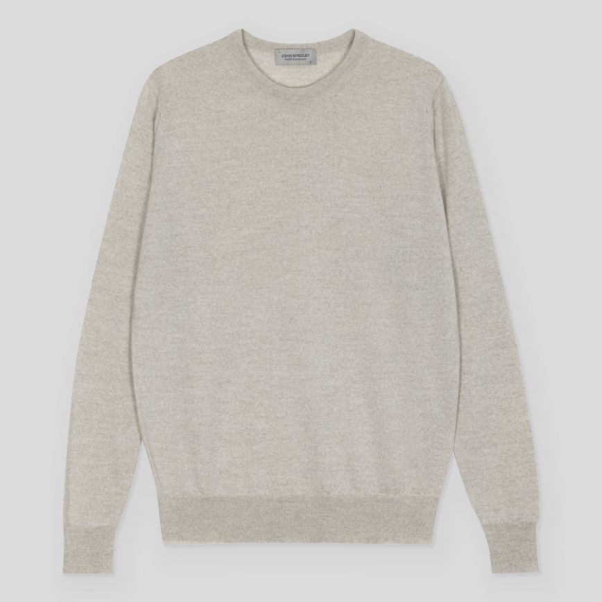 JSY DILLIE Women Merino V-Neck Pullover Grey Fleece