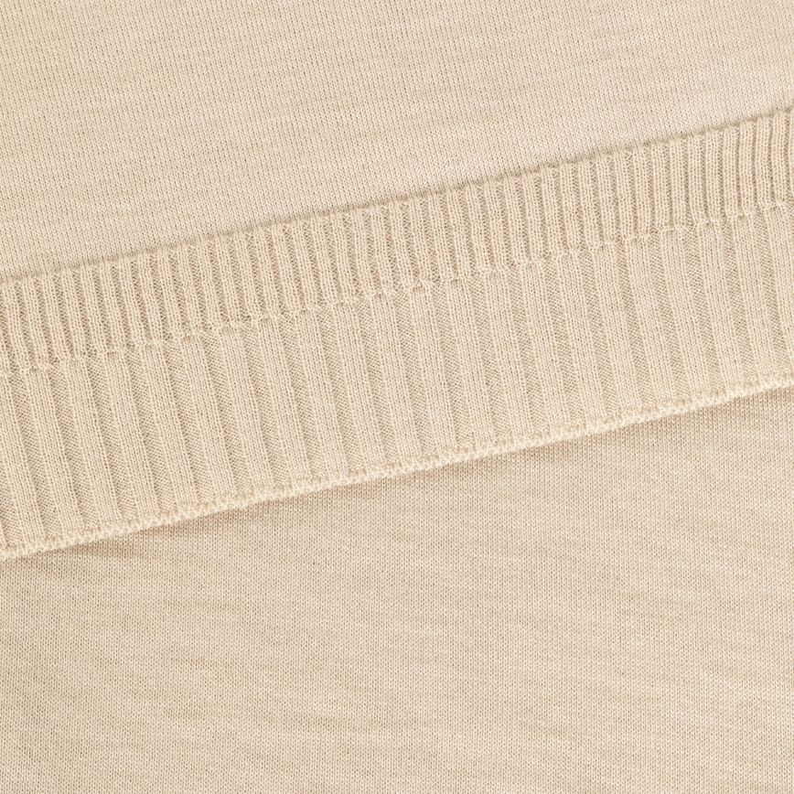 JSY FLINN Merino Ribbed Long Polo Shirt Kafka Beige