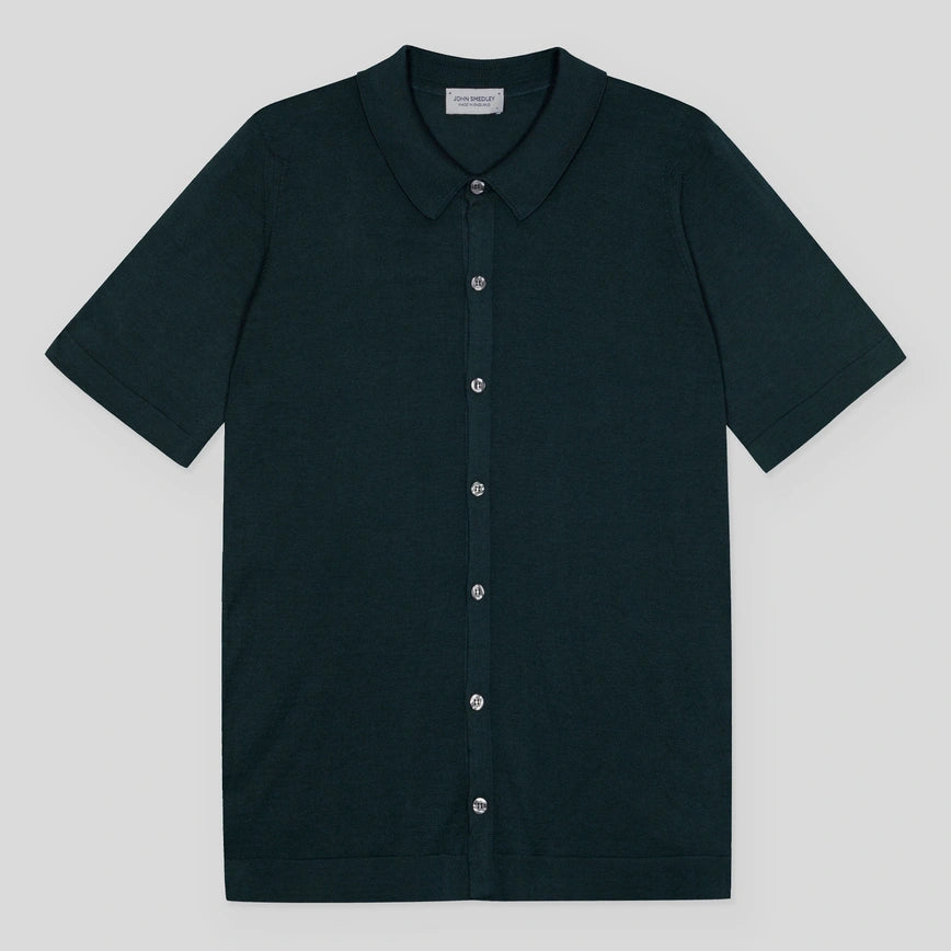 JSY FOLKE Men Sea Island Cotton Shirt Rainforest